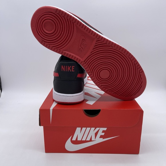 Nike COURT VISION LO NN Shoes Mens 11.5 Black University Red White FJ0685‎ 010 main image 8